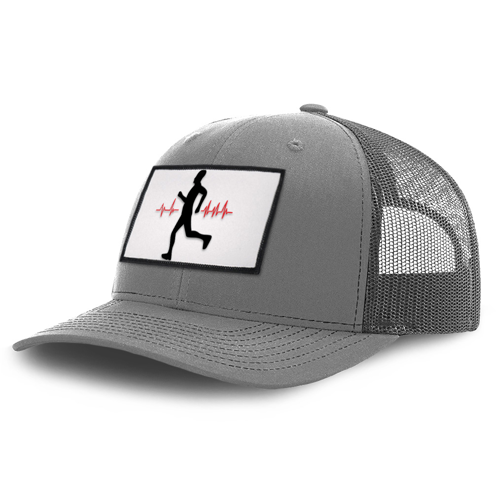 Patch Hat Trucker Baseball Cap My Heart Beats for Running Sport Olympics Cotton - Picture 26 of 37