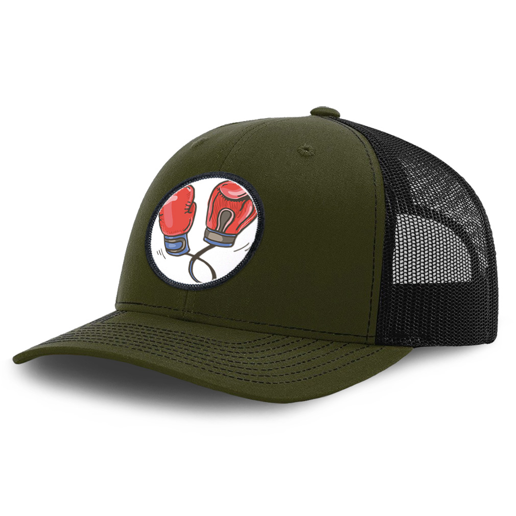 Patch Hat Trucker Baseball Cap Boxing Gloves Sports Boxing Olympics ...